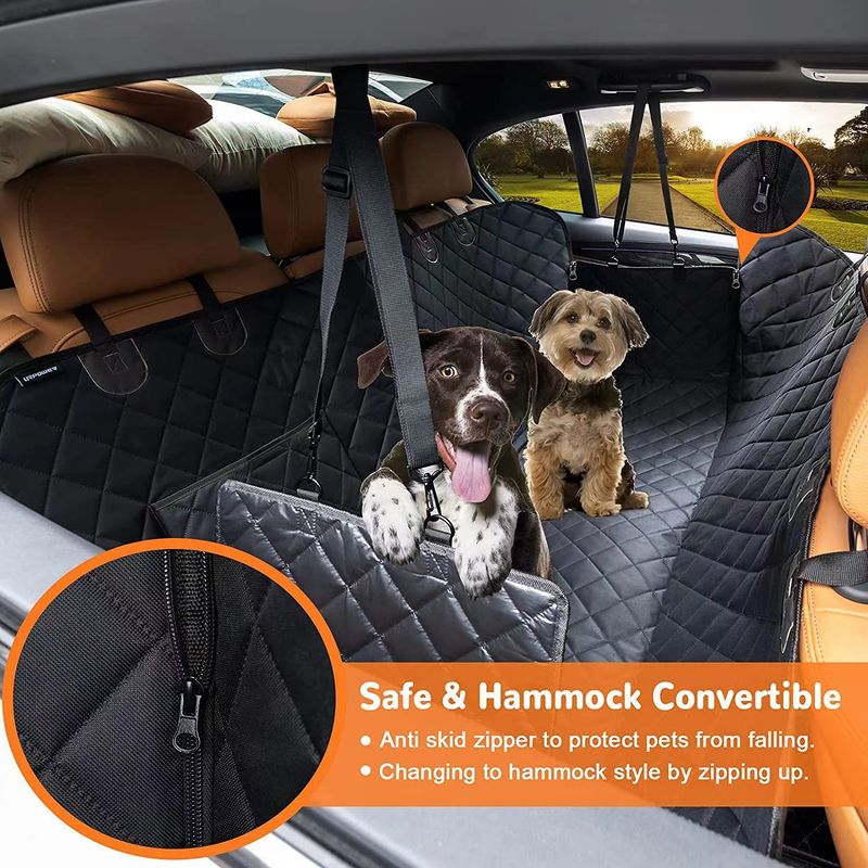 Pet Supplies Outdoor Travel Pet Travel Car Rear Seat Anti scratch Mat Oxford Cloth Waterproof Cat Car Mat_autovado.com