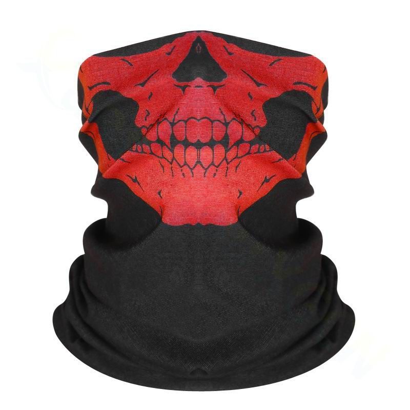 Magic Headscarf Men, Autumn And Winter Sun Protection, Outdoor Cycling Face For Women, Versatile Dustproof Ghost Skull_autovado.com