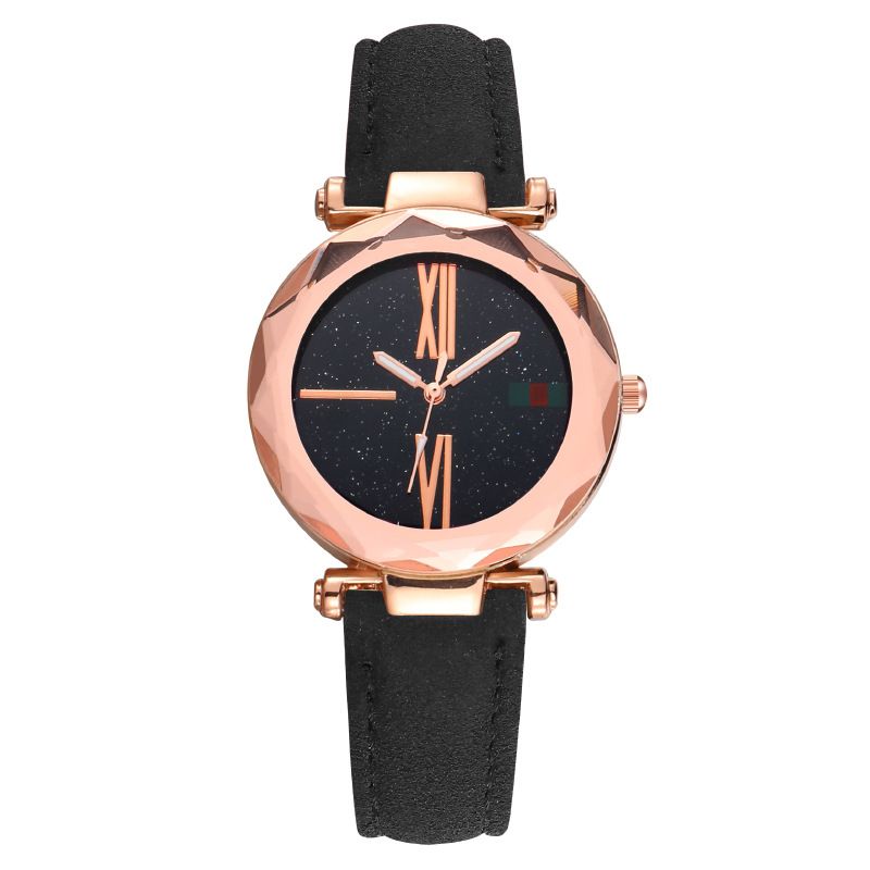 Shake the sound of the same fashion Starry Sky ladies watch women's watch belt quartz watch_autovado.com