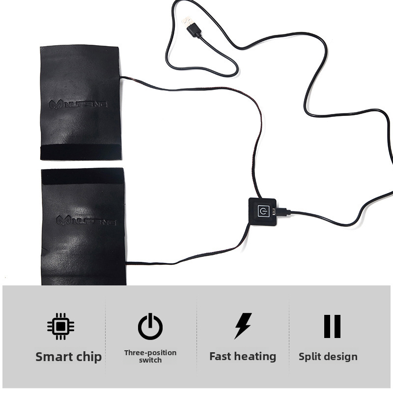 Kangre USB Motorcycle Heated Handlebar Muffs 5V Charging Three-speed Temperature Adjustment Battery Electric Vehicle_autovado.com