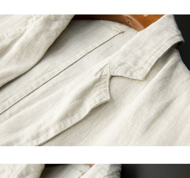Men's Clothing 2026 New Simple Casual Linen Suit For Men Spring And Summer Thin Style Youth Korean Style Fashion Summer Loose Handsome Two-Piece Suit_autovado.com