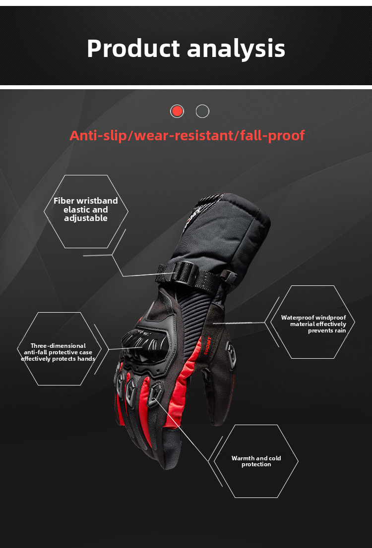 Winter Motorcycle Waterproof Warm All-Season Riding Motorbike Rider Anti-Fall Off-Road Thickened Long Gloves For Men_autovado.com