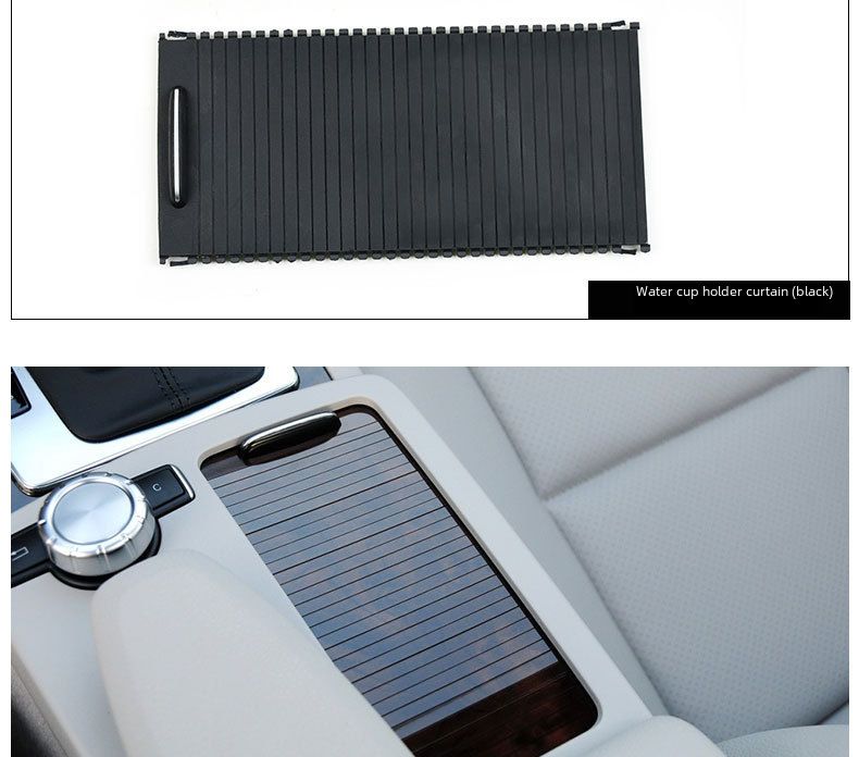 Applicable to Mercedes-Benz C- Class E-Class Water Cup Holder Pull Plate W204 W212 Central Control Storage Cover Plate Water Cup Holder Cover Plate_autovado.com