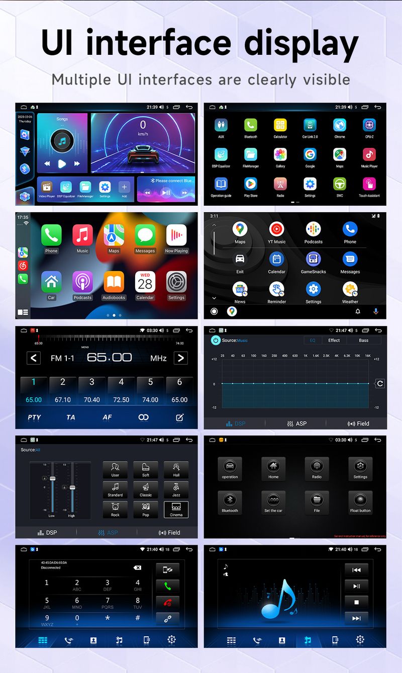 Suitable For Volkswagen Android Car Stereo With Wireless CarPlay - HD Touchscreen Navigation System_autovado.com