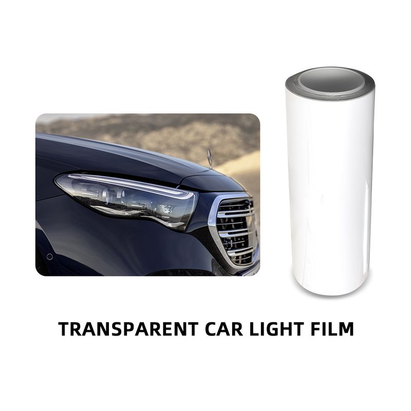 0.3*15M TPU Self-healing Anti-scratch Gray Headlight Black Taillight Dark Transparent Light Film Protection_autovado.com