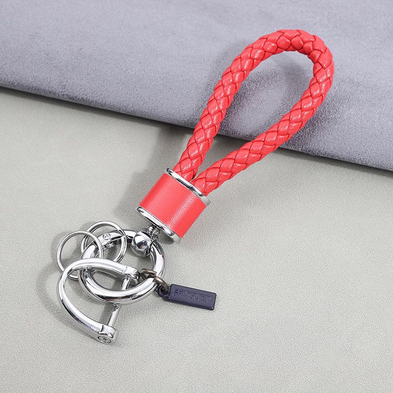 Car Key Chain Pendant Women's Men's High End Personality Creative Braided Leather Car Key Chain Cute Ins Internet Celebrity_autovado.com