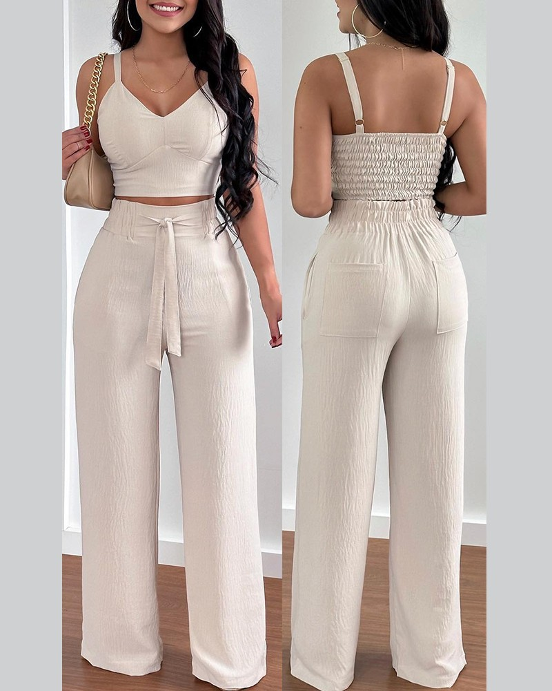 Women's fashion new fashion halter two-piece suit for women_autovado.com