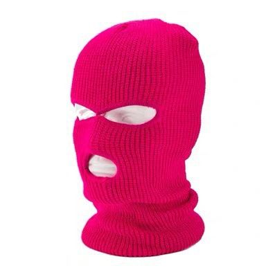 Autumn Winter Yuanbao Needle Three-Hole Knitted Candy Color Wool Hat Head Wrap Neck Warmer Outdoor Cycling Windproof_autovado.com