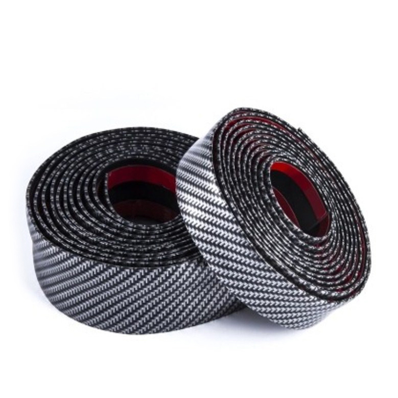 Yuanmheng Car Styling Carbon Fiber Rubber Door Sill Protector Trim Strip Decor Sticker_autovado.com