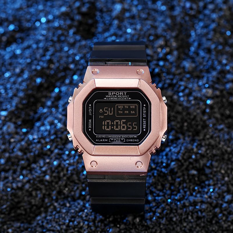 Unisex Unicorn Couple Square Electronic Watch Student Watch Women's Simple Luminous Waterproof Sports Men's Fashion Watch_autovado.com