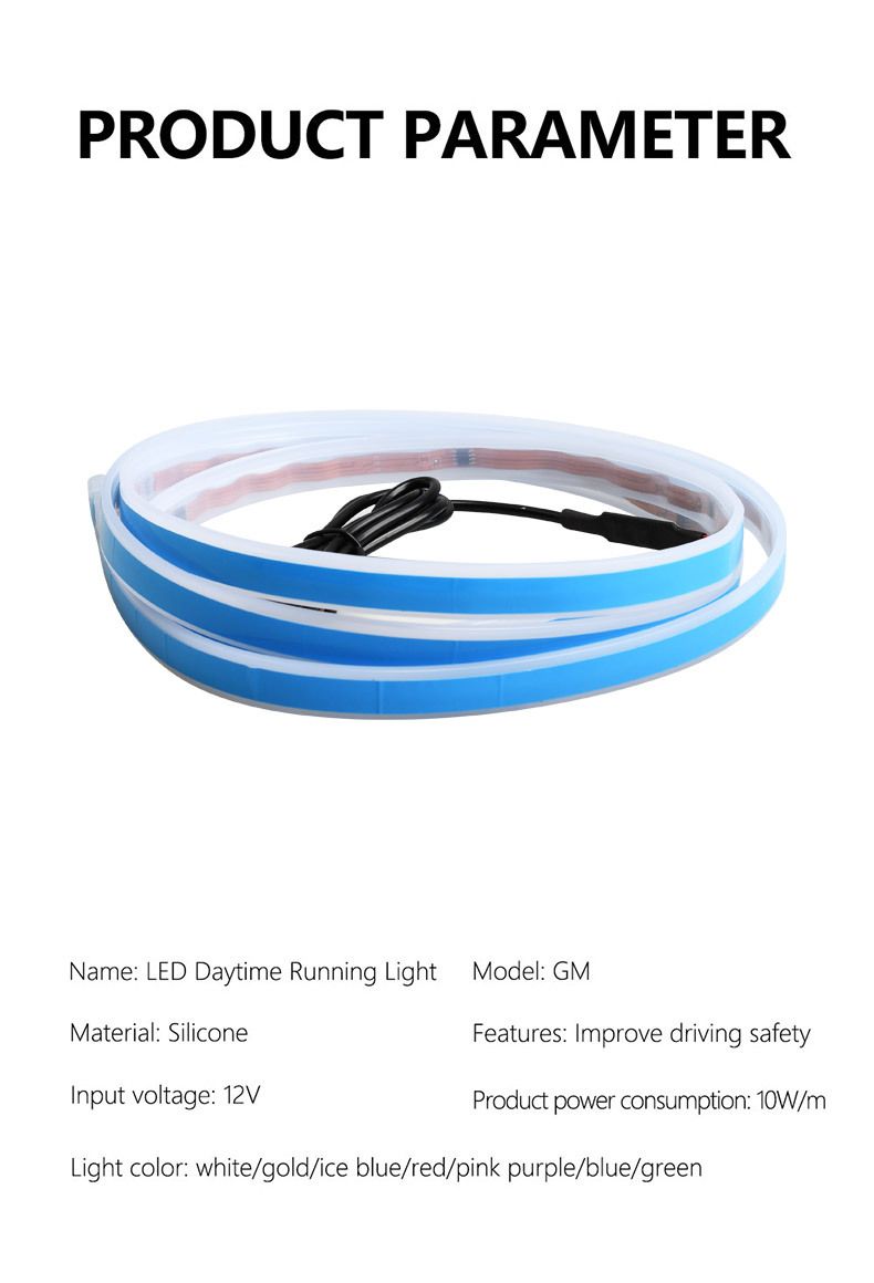 12V Start Scan Lighting Daytime Running Hood Strip Waterproof Car DIY Neon Through Light_autovado.com