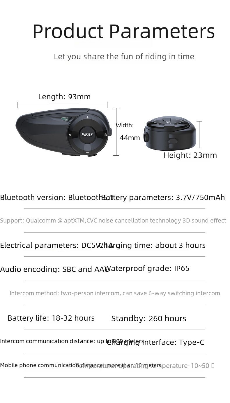 Motorcycle helmet Bluetooth intercom headset 7-person connection 1 drag 6 switch intercom 800 m intercom distance Q7 double pack_autovado.com