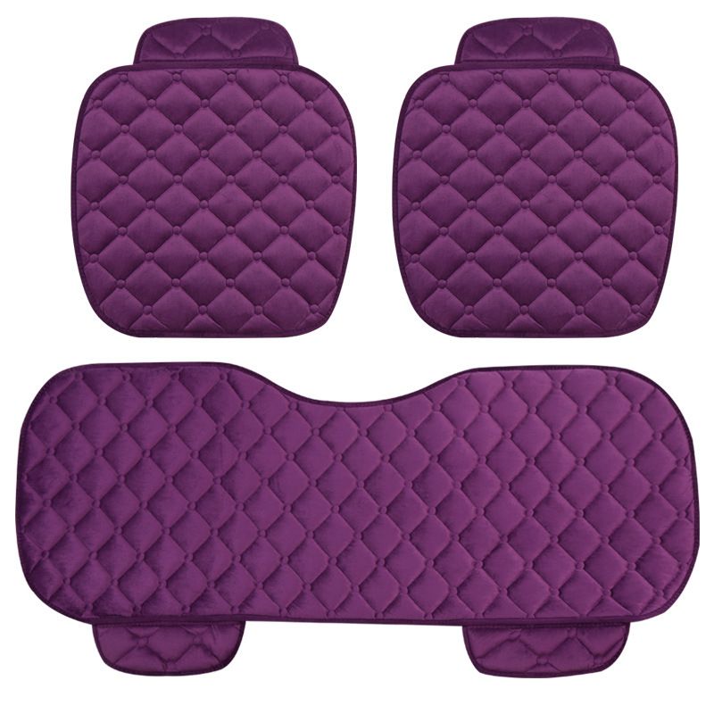 plush car seat cushion three-piece single-piece winter warm single square cushion wholesale car interior beauty supplies_autovado.com