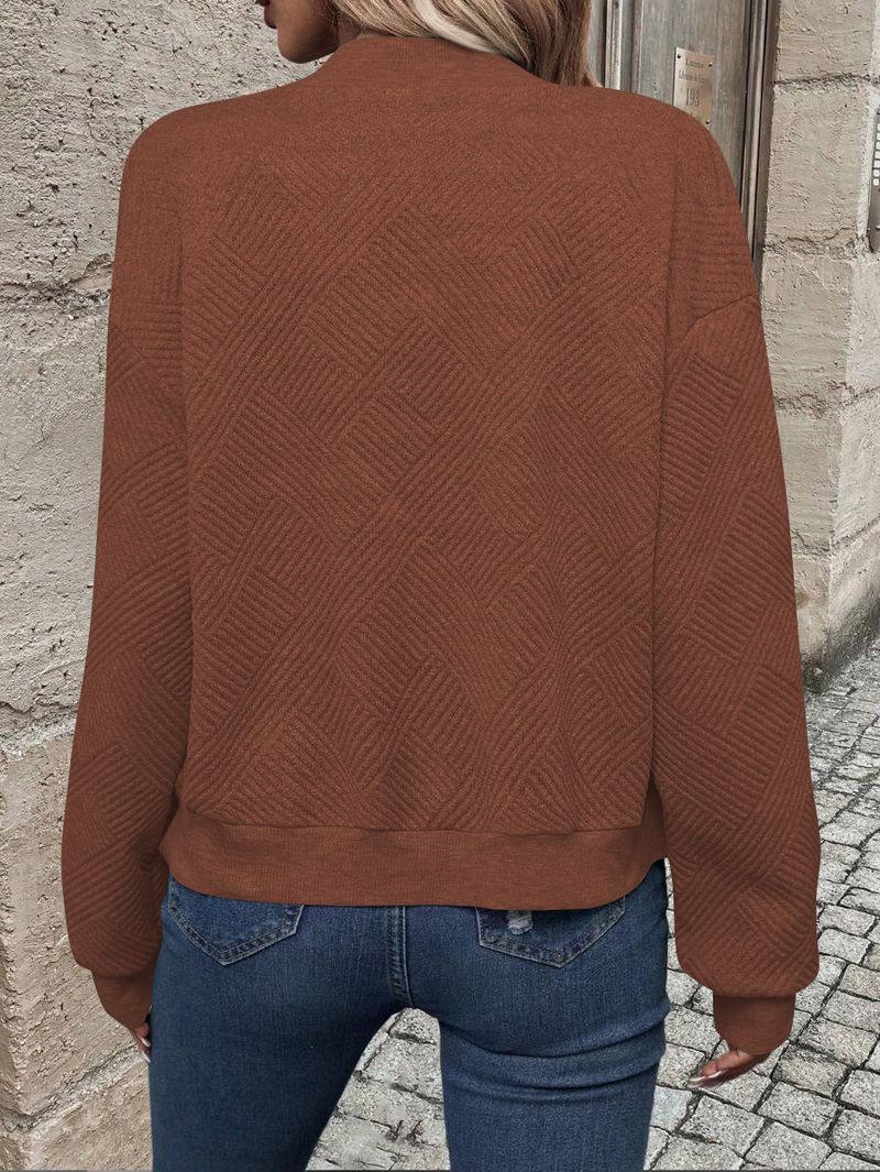 Women's Clothing new solid color zipper jacket baseball collar casual jacket_autovado.com