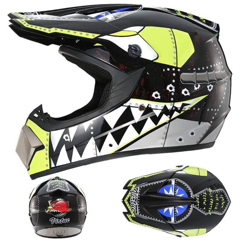 Electric beach Cross country helmet Mountain downhill cool full helmet kids teen kart helmet_autovado.com