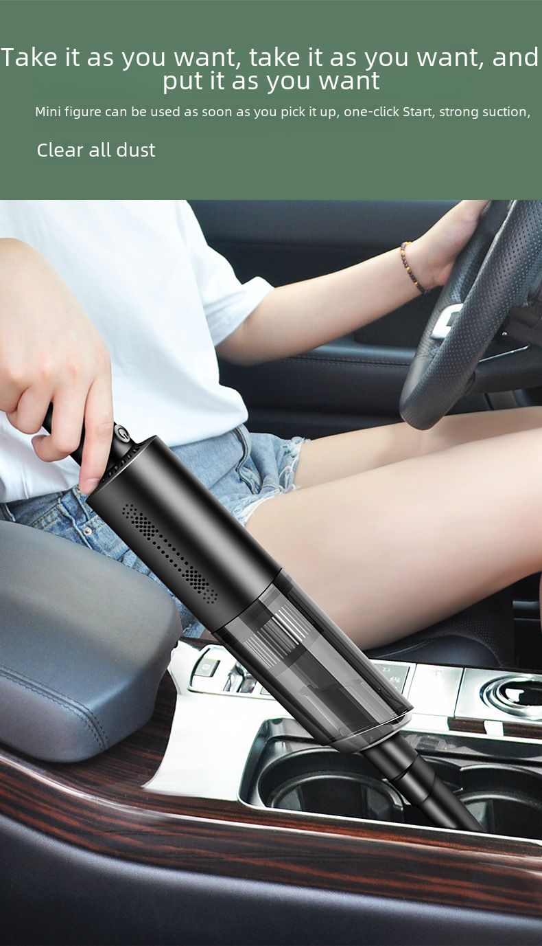 Car Wireless Vacuum Cleaner Car Handheld Portable Vacuum Appliance High Power Mini Small Car Home Dual Use_autovado.com