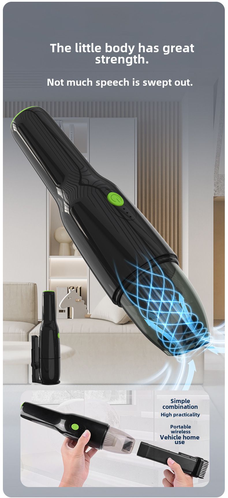 Cross-border private model hot-selling handheld vacuum cleaner desktop charging portable large suction wireless vacuum cleaner car vacuum cleaner_autovado.com