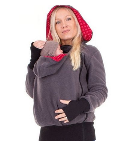 Women's Clothing Autumn and Winter Three in One Removable Baby Bag Mother Sweater Jacket Women's Clothing_autovado.com