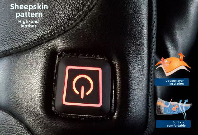 Kangre 7.4V Lithium Battery Rechargeable Gloves Motorcycle Heating Three-Level Temperature Adjustment Electric Warm_autovado.com