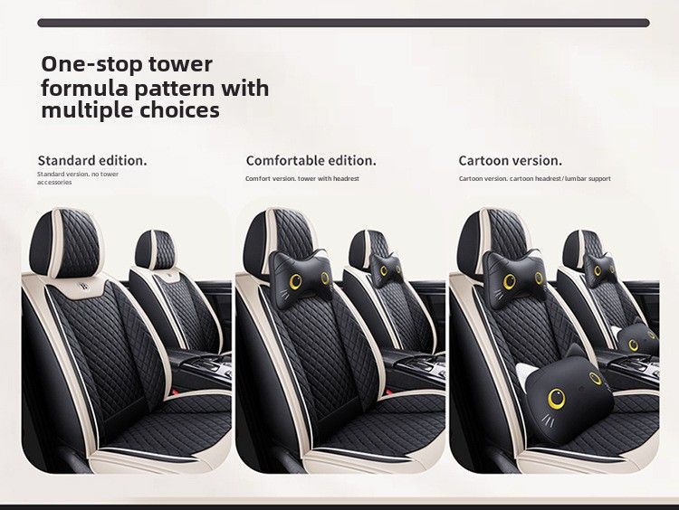 Car seat cushion four seasons universal fully surrounded cute seat cover goddess seat cushion all-inclusive car seat cover winter car interior_autovado.com