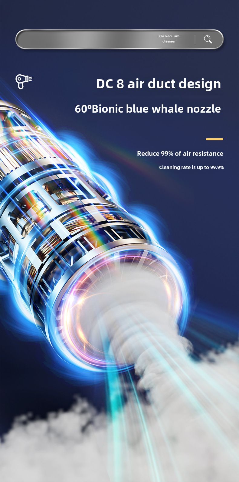 Car wireless vacuum cleaner multifunctional handheld large suction dust removal high power private car vacuum cleaner brushless_autovado.com