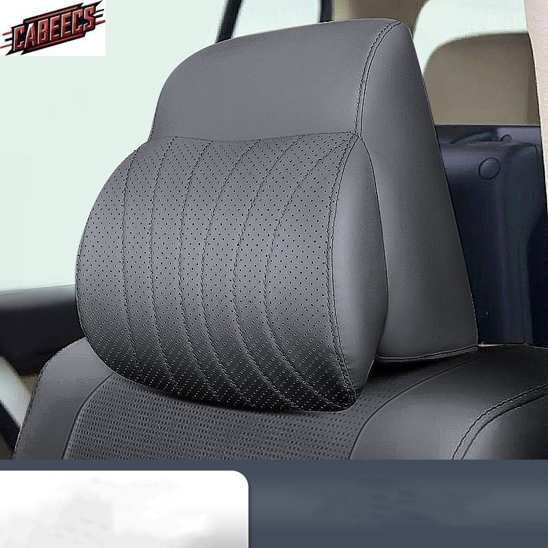 For Land Cruiser LC300 GX.R 2023 Herest Pillow Cushion Leather Full Surround Cover Car Seat He Neck Rest Anti-Dust_autovado.com