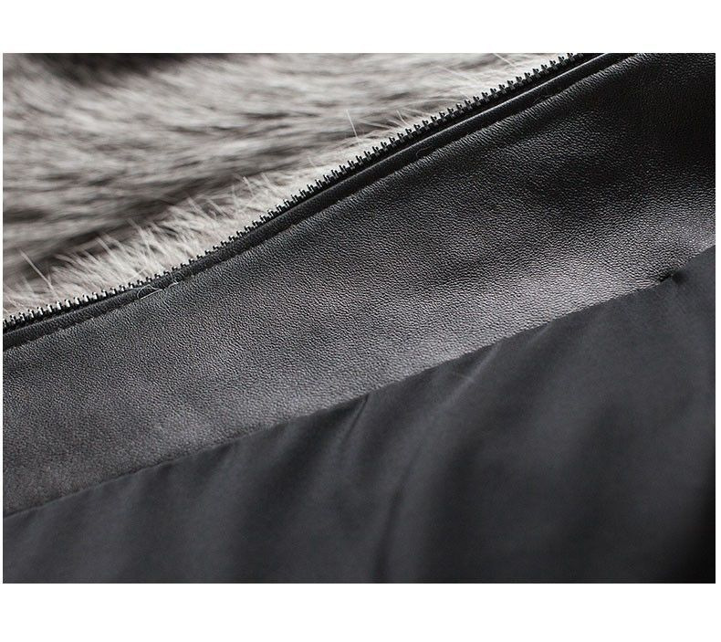 Men's clothing Autumn-winter fur men's coat Fashion casual silver fox fur coat thickened to keep warm_autovado.com