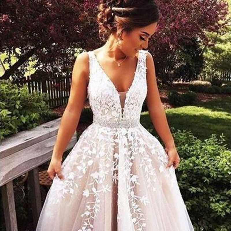 Women's Clothing Double shoulder lace wedding evening dress Slimming wedding host long evening dress_autovado.com