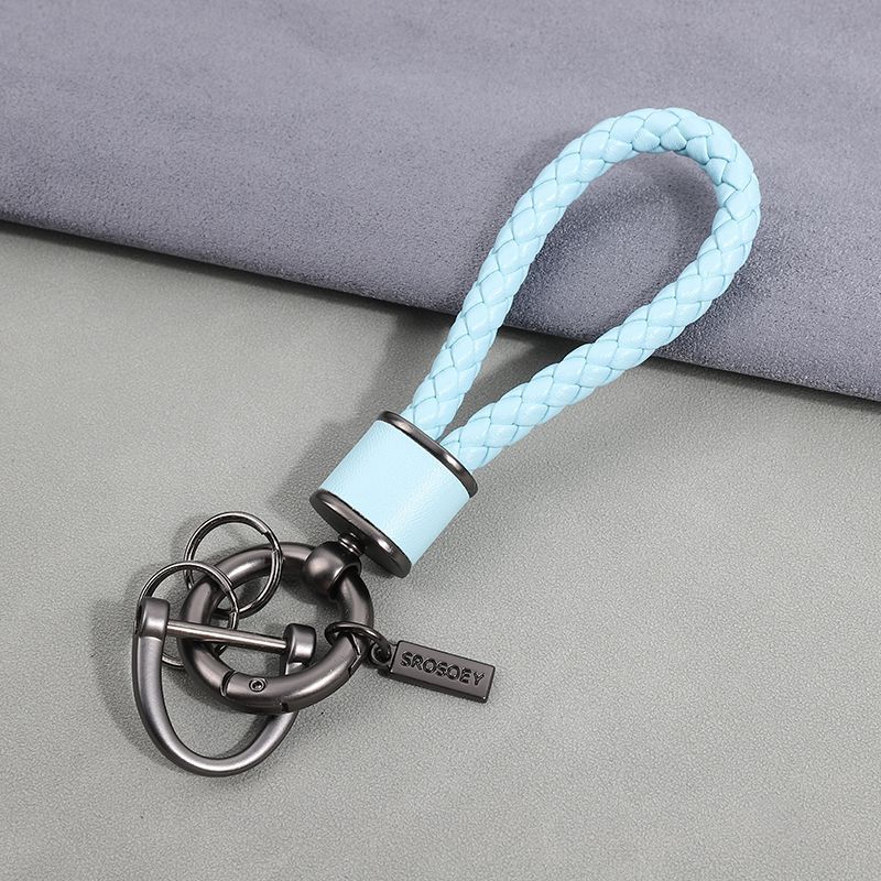 Car Key Chain Pendant Women's Men's High End Personality Creative Braided Leather Car Key Chain Cute Ins Internet Celebrity_autovado.com