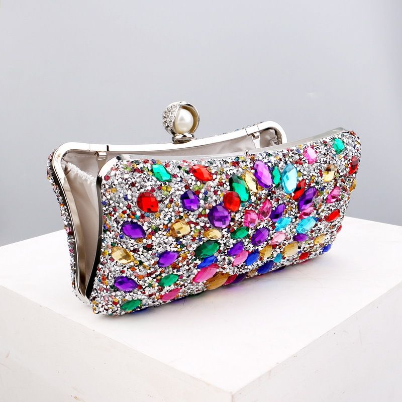 Popular diamond-encrusted bag dinner bag women's fashion banquet versatile dress evening bag_autovado.com