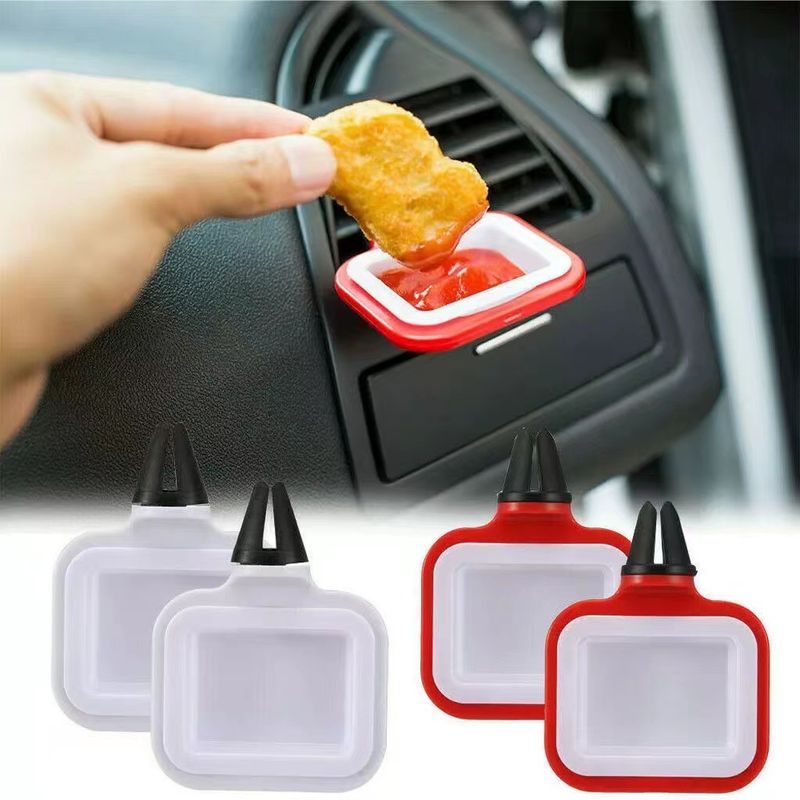 Factory cross-border new car French fries cup holder multifunctional storage box tomato sauce holder French fries dip_autovado.com
