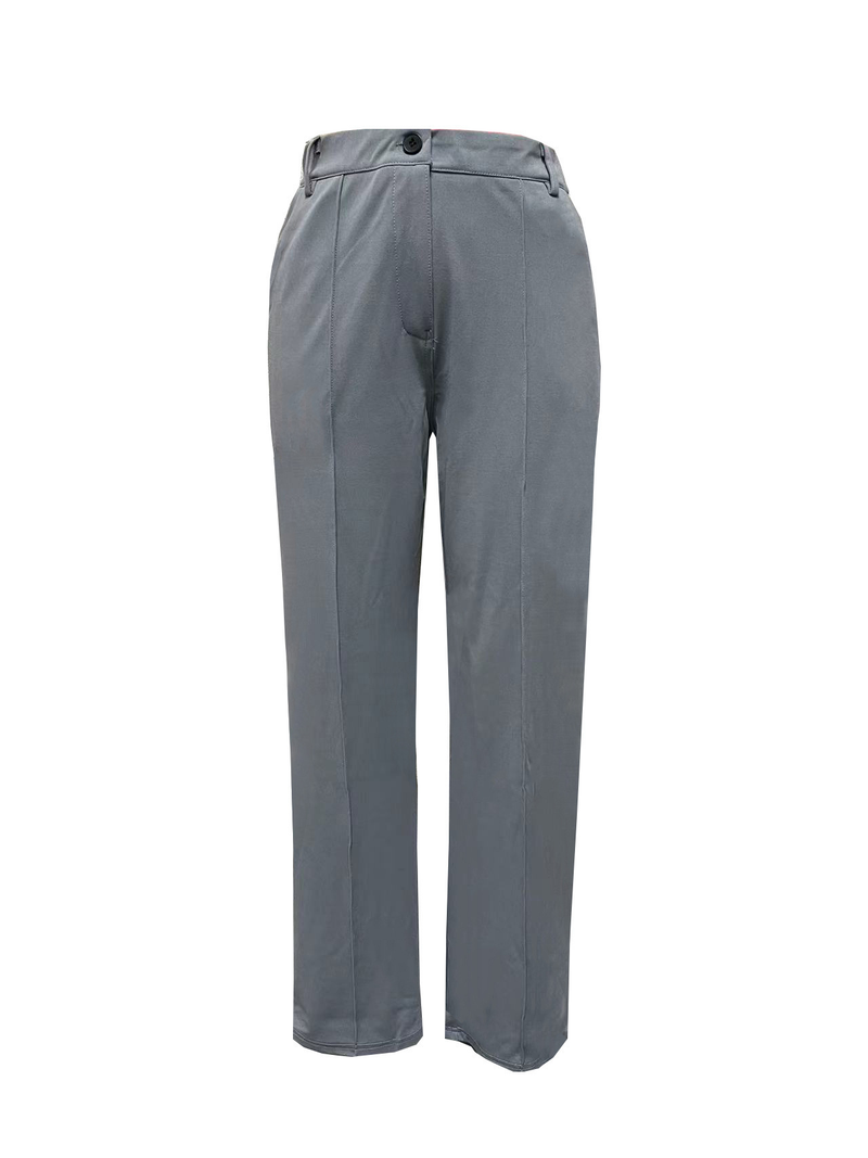 Women's Fashion Lapel Cardigan Temperament Suit Jacket Pants Suit_autovado.com