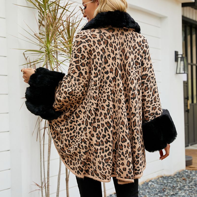 Women's Clothing autumn and winter rex rabbit fur warm thickened cloak shawl coat women_autovado.com