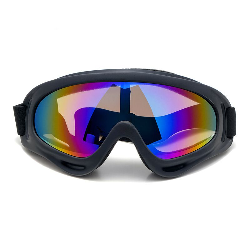 Unisex Anti-Dust Goggles For Cycling, Motorcycling & Outdoor Sports – Windproof, Interchangeable Lenses (Black Frame With Clear/Yellow/Smoke)_autovado.com