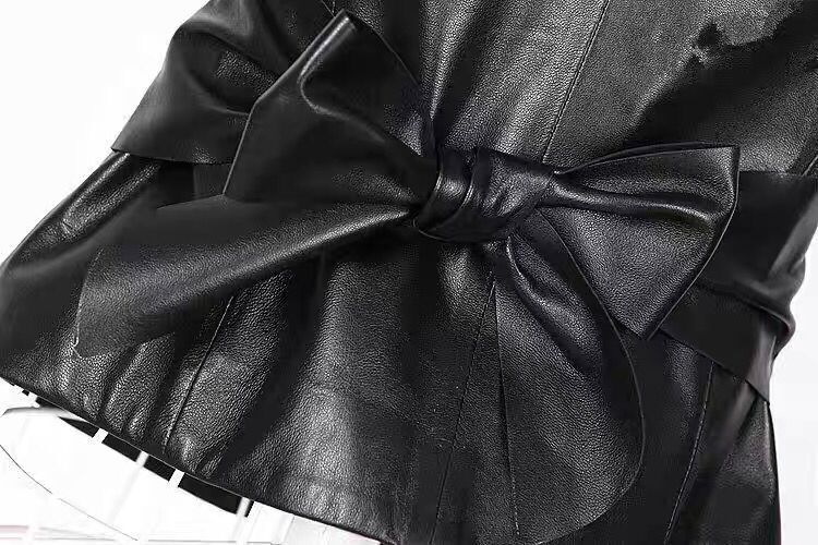 Women's Clothing Adult Vest Fox Fur Collar Pu Vest_autovado.com