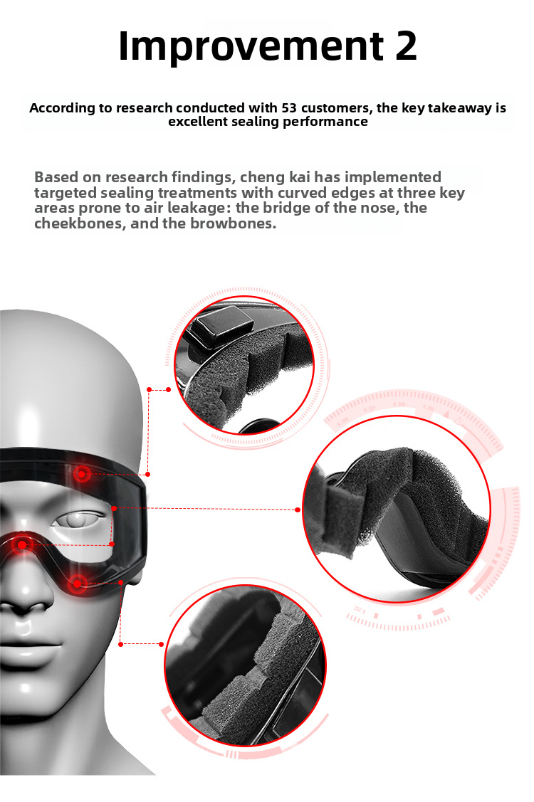 Cycling Glasses Outdoor Sports Sealed Windproof Anti-Splash Impact-Resistant Head-Mounted Wearable Prescription Goggles_autovado.com