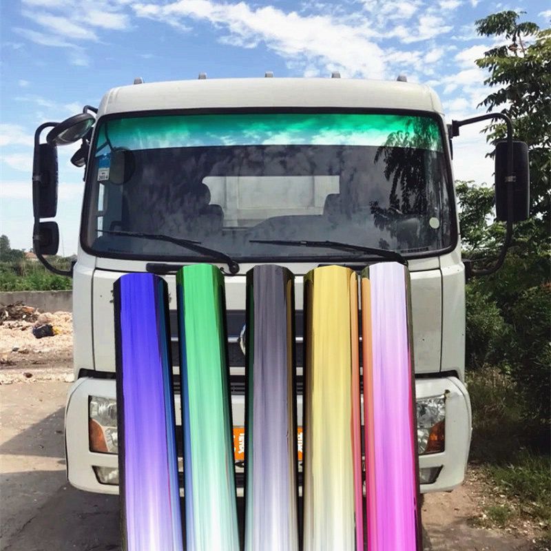 Car Heat Insulation Sunshade VLT Color Changing Colorful Front Windshield Tint Film For Trucks_autovado.com