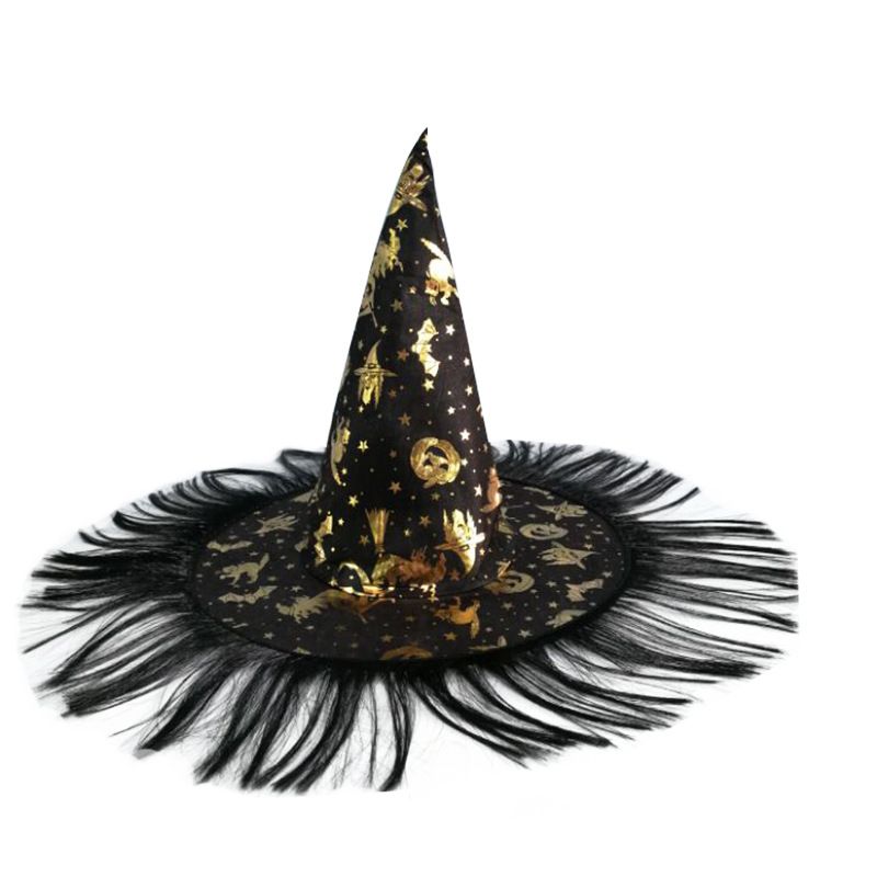 Unisex Halloween hat children adult masquerade dress up witch hat party supplies wizard hat witch hat_autovado.com