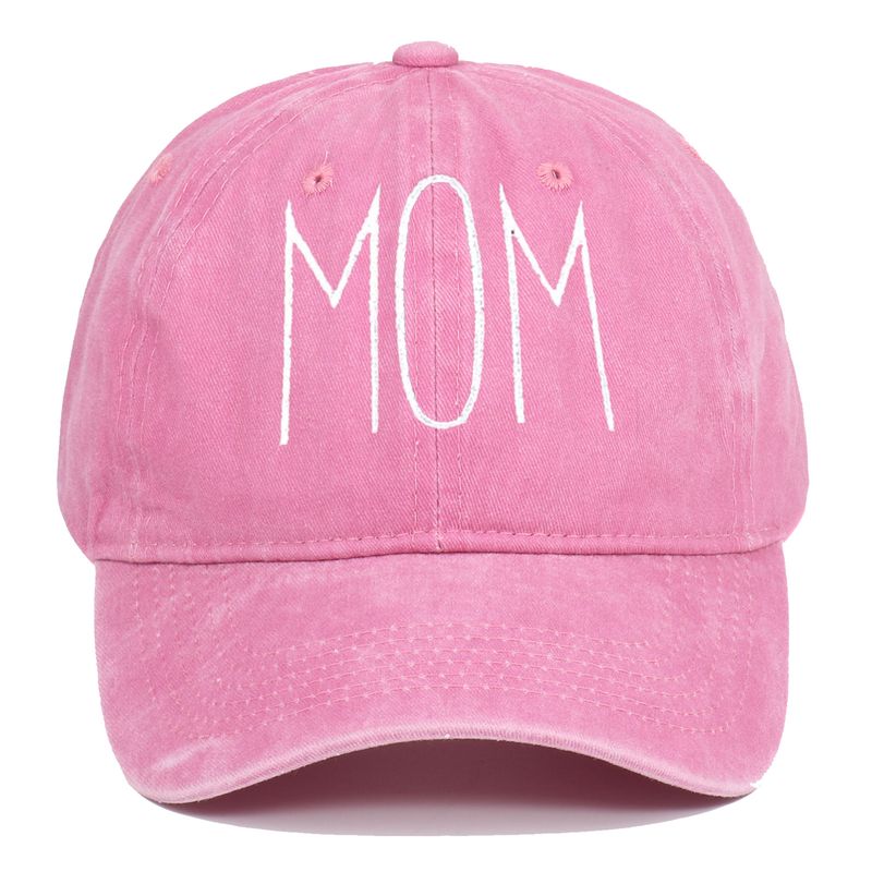 Unisex Washed cotton DAD MOM embroidered baseball cap vintage do old cap fashion couple Hip hop hat_autovado.com