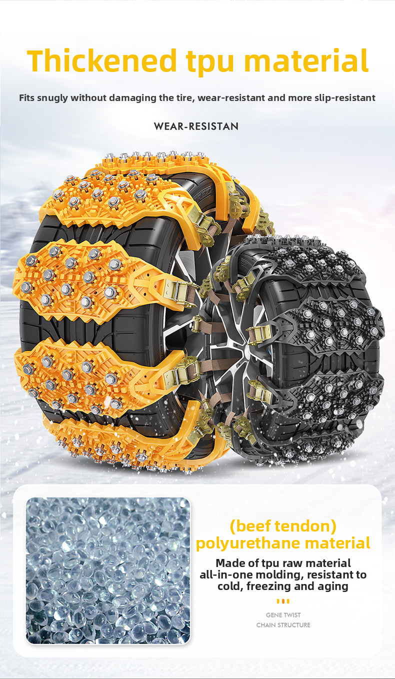 New Universal Cars, Off-Road Vehicles, SUVs, Crawler Snow Chains, Special Anti-Slip Chains For Car Tires_autovado.com