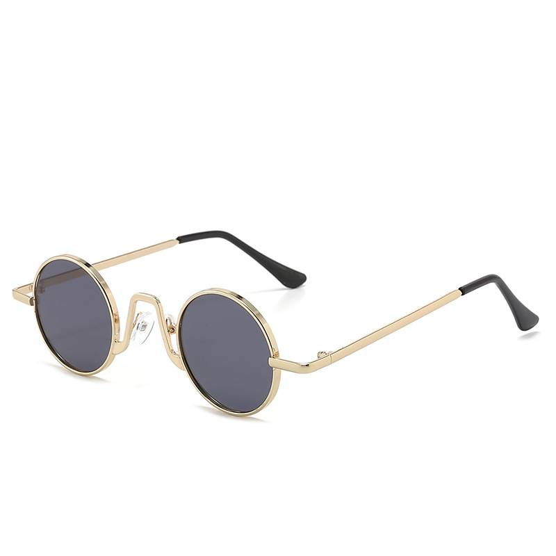 Unisex Prince Mirror Steampunk Retro Small Round Sunglasses Small Frame Sunglasses Glasses_autovado.com