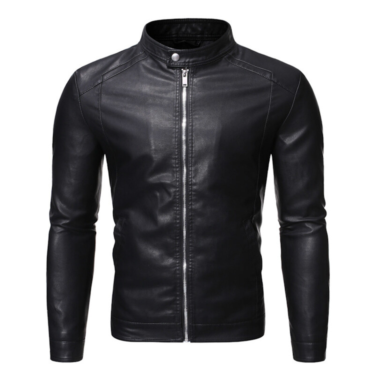 Men's leather jacket Men's autumn/winter motorcycle casual coat men's_autovado.com