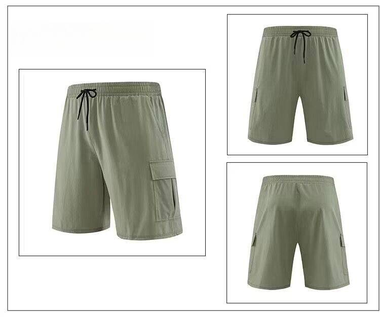 Men's Clothing Casual Workwear Sports Shorts Men's Thin Quick-Drying Running Training Fitness Loose Shorts_autovado.com