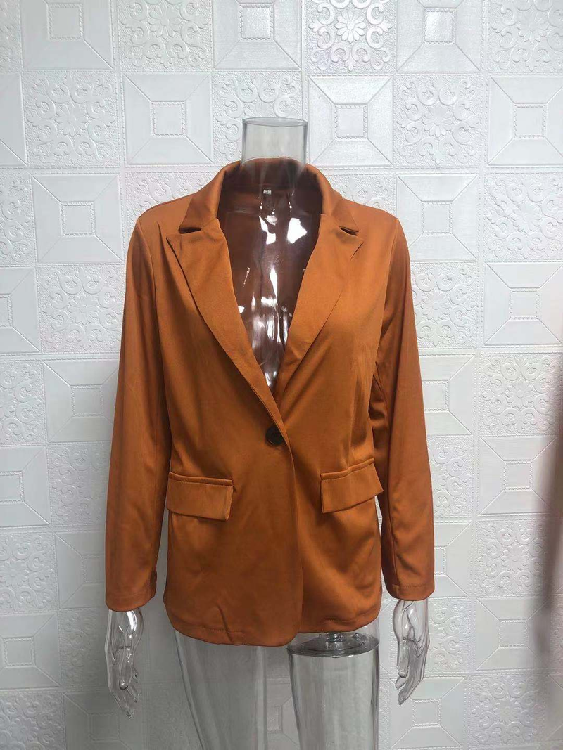 Women's Fashion Lapel Cardigan Temperament Suit Jacket Pants Suit_autovado.com