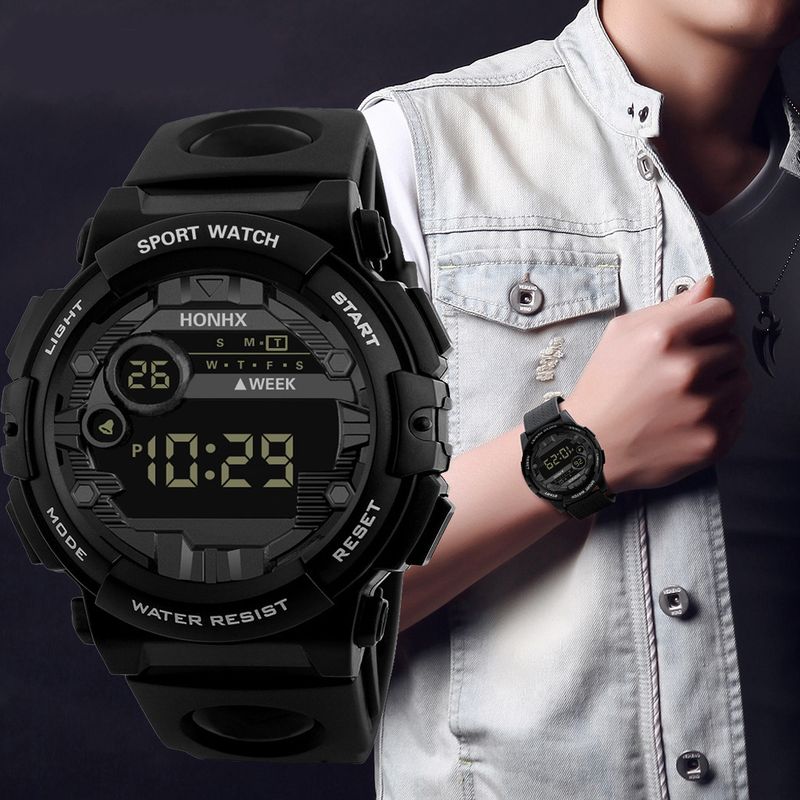 Fashion Trend Atmospheric Digital Disc Glow-in-the-dark Watch Student Multifunctional Outdoor Sports Electronic Watch_autovado.com