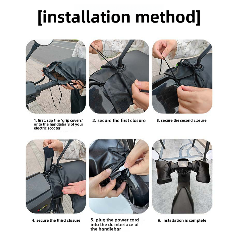 Winter Motorcycle Electric Battery Bike Throttle Gloves Warm Cold-Proof Windproof Anti-Freeze Handlebar Covers_autovado.com