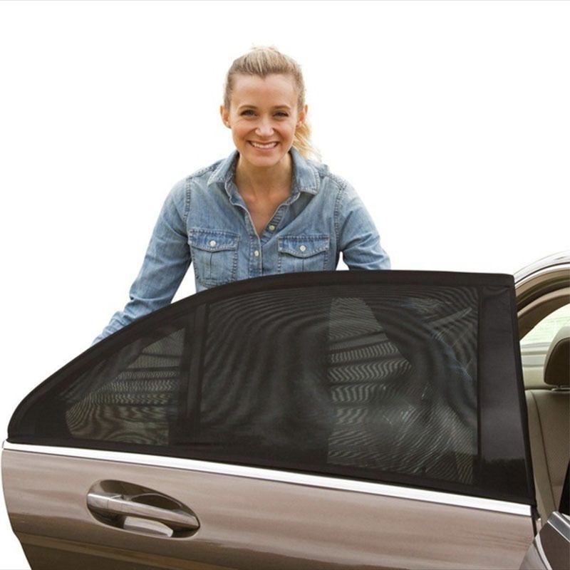 Car sunshade Sun shade Sun insulation window anti-mosquito screen net Car privacy inside the car shade car side curtain_autovado.com