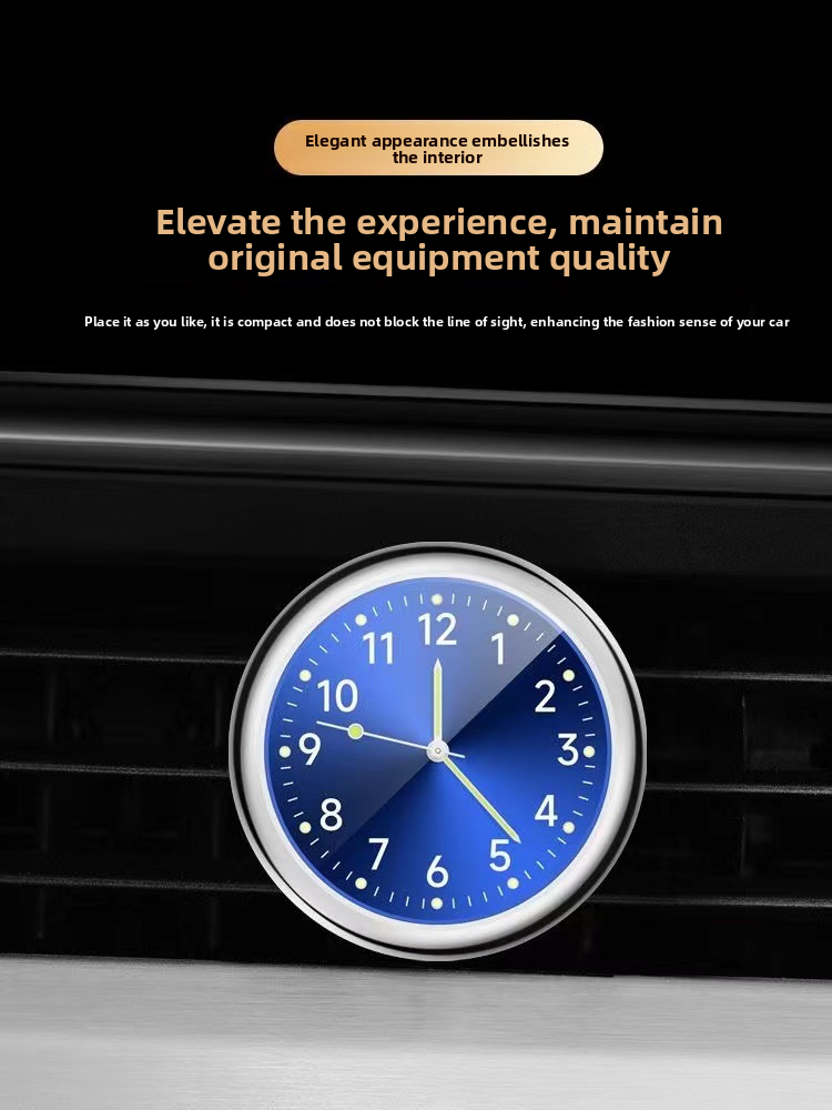 Car Dashboard For Cars, Motorcycles, Electric Vehicles, Waterproof High-Precision Electronic Watch, High-End Air Vent_autovado.com
