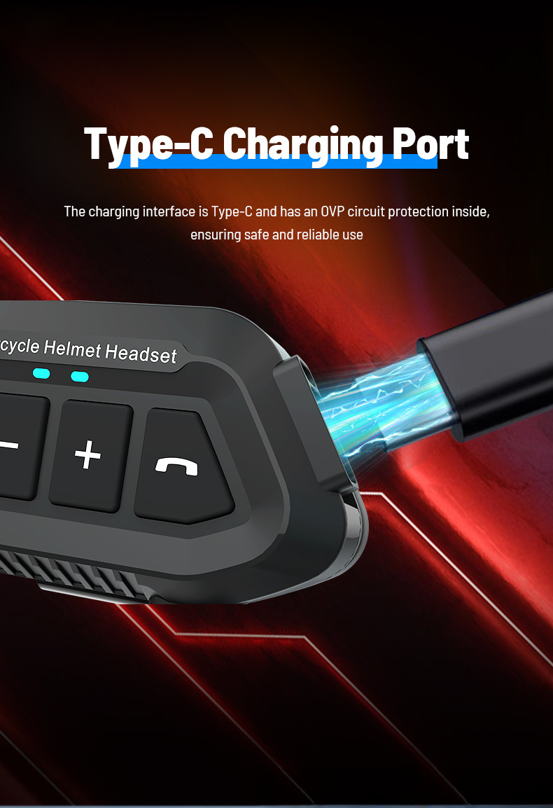 LX2 Motorcycle Waterproof Rider Wireless 5.3 Helmet Bluetooth Earphones_autovado.com