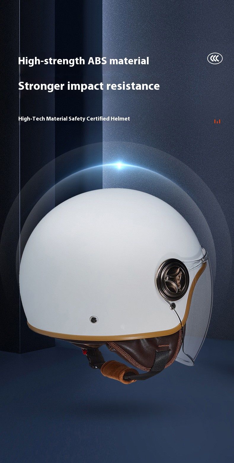 3/4 Motorcycle Helmet With Bluetooth & Cat-Ear Design – Lightweight ABS Shell, 3C Certified, Transparent Visor (Unisex Adult)_autovado.com